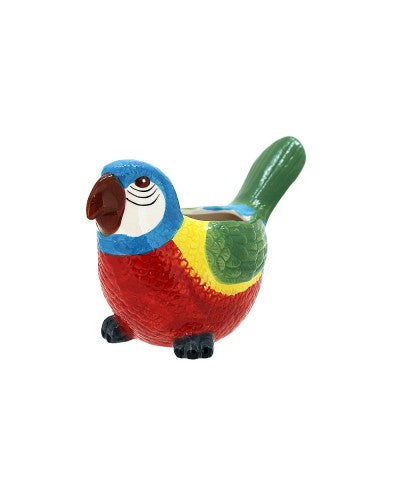 PARROT GREEN/RED PLANTER POT Sydney's Plant Market