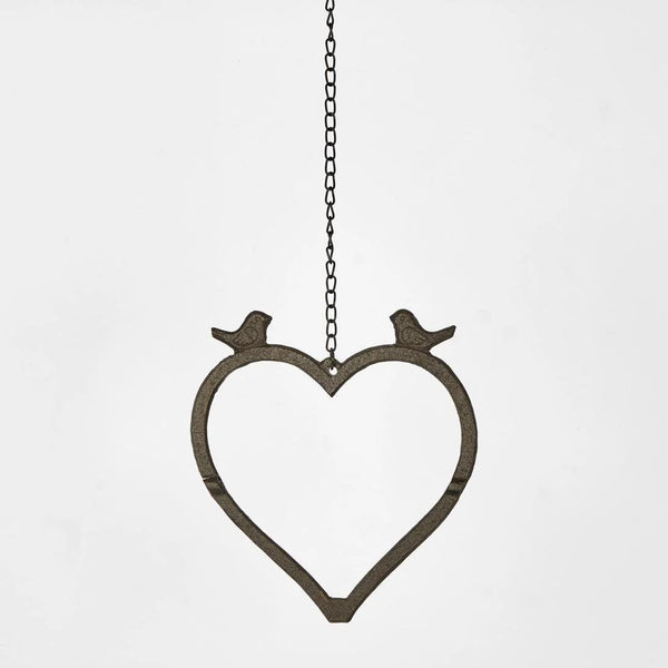 HANGING HEART BIRD FEEDER