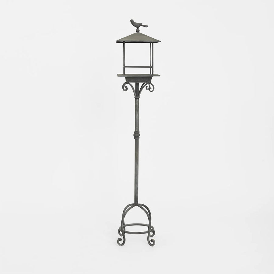 RUSTIC BLACK BIRD FEEDER