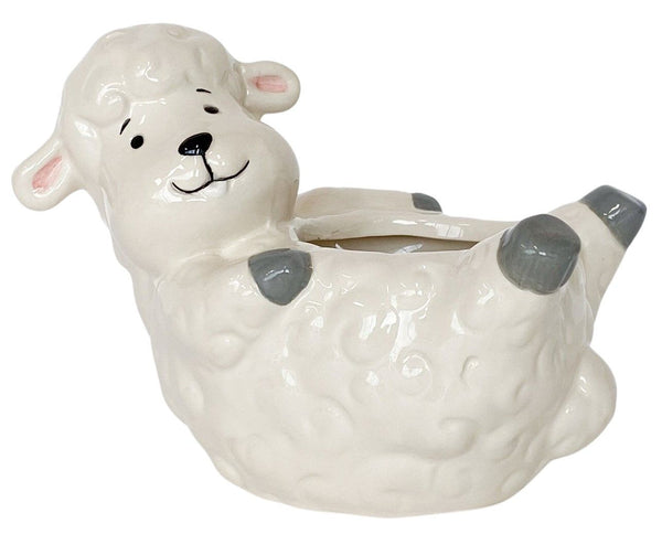 RECLINING SHEEP PLANTER POT Sydney's Plant Market