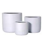 STELLA WHITE CYLINDER PLANTER