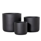 STELLA BLACK CYLINDER PLANTER