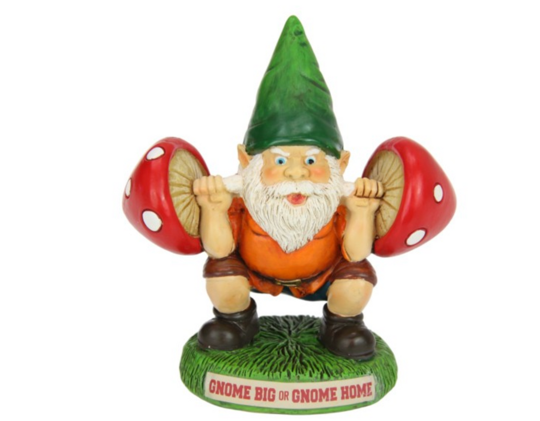 12CM WEIGHT LIFTER GNOME