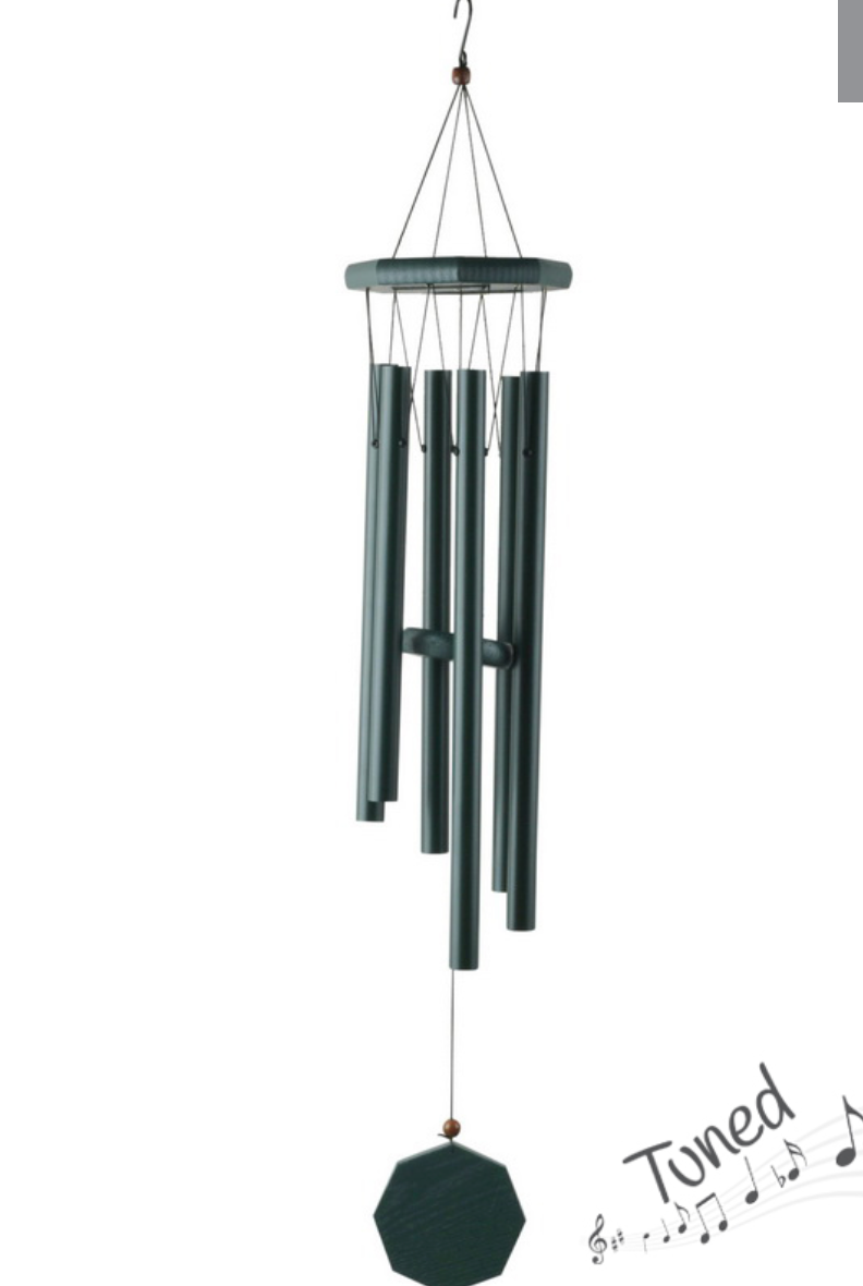 6 TUBE FOREST GREEN WIND CHIME