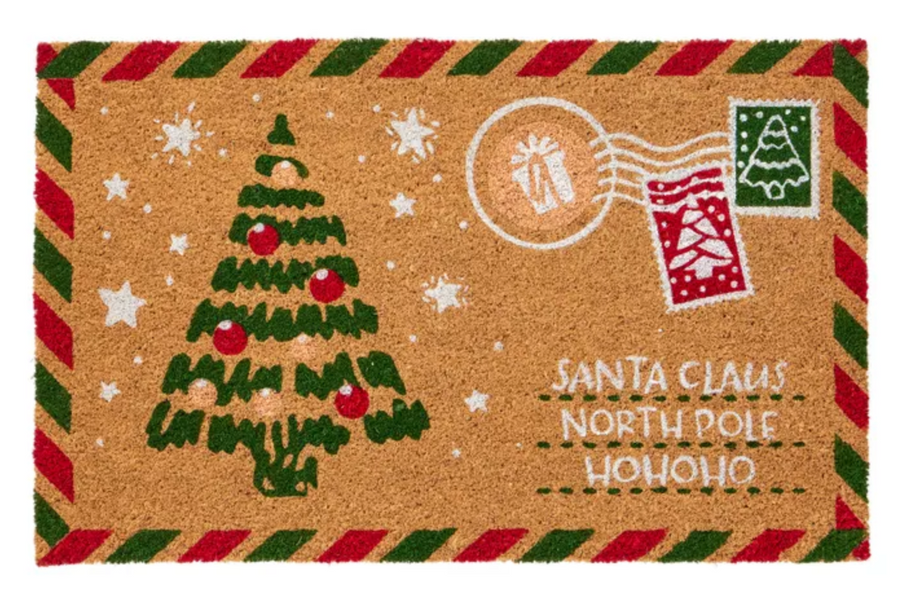 CHRISTMAS DOOR STAMP DOOR MAT