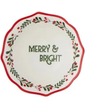BERRY CHRISTMAS CERAMIC BOWL
