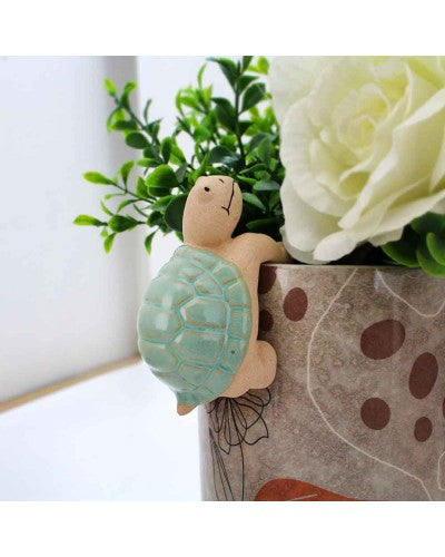 CERAMIC TURTLE POT HANGER