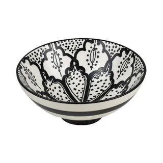 ALEAH CERAMIC BOWL 12X12X5CM BLACK/WHITE