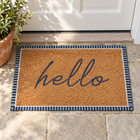 HELLO BLUE DOORMAT 45X75CM