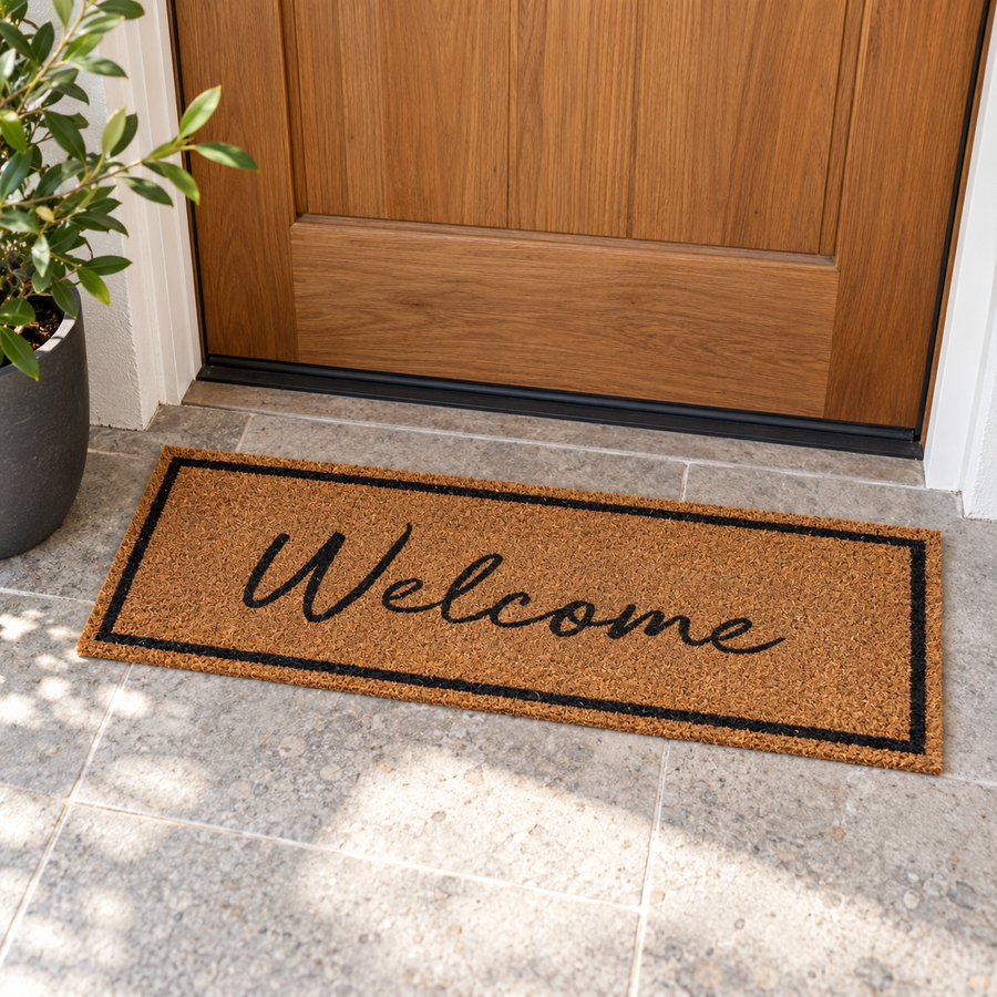 WELCOME BLACK MAT