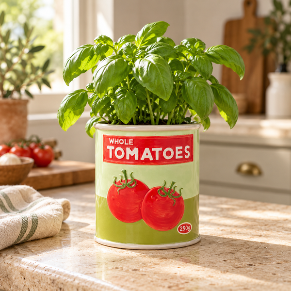 PRODOTTO CERAMIC POT 11.5X13CM GRN/RED
