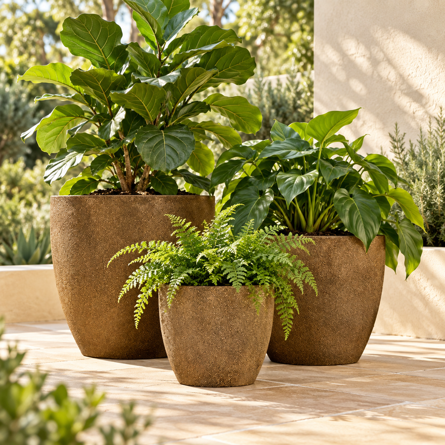 OCHRE EGG POT