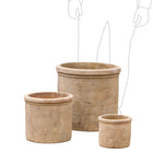 ANTIQUA BANDED CYLINDER POT