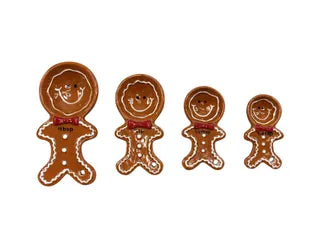 SET OF 4 GINGERBREAD MEASURING SPOONS