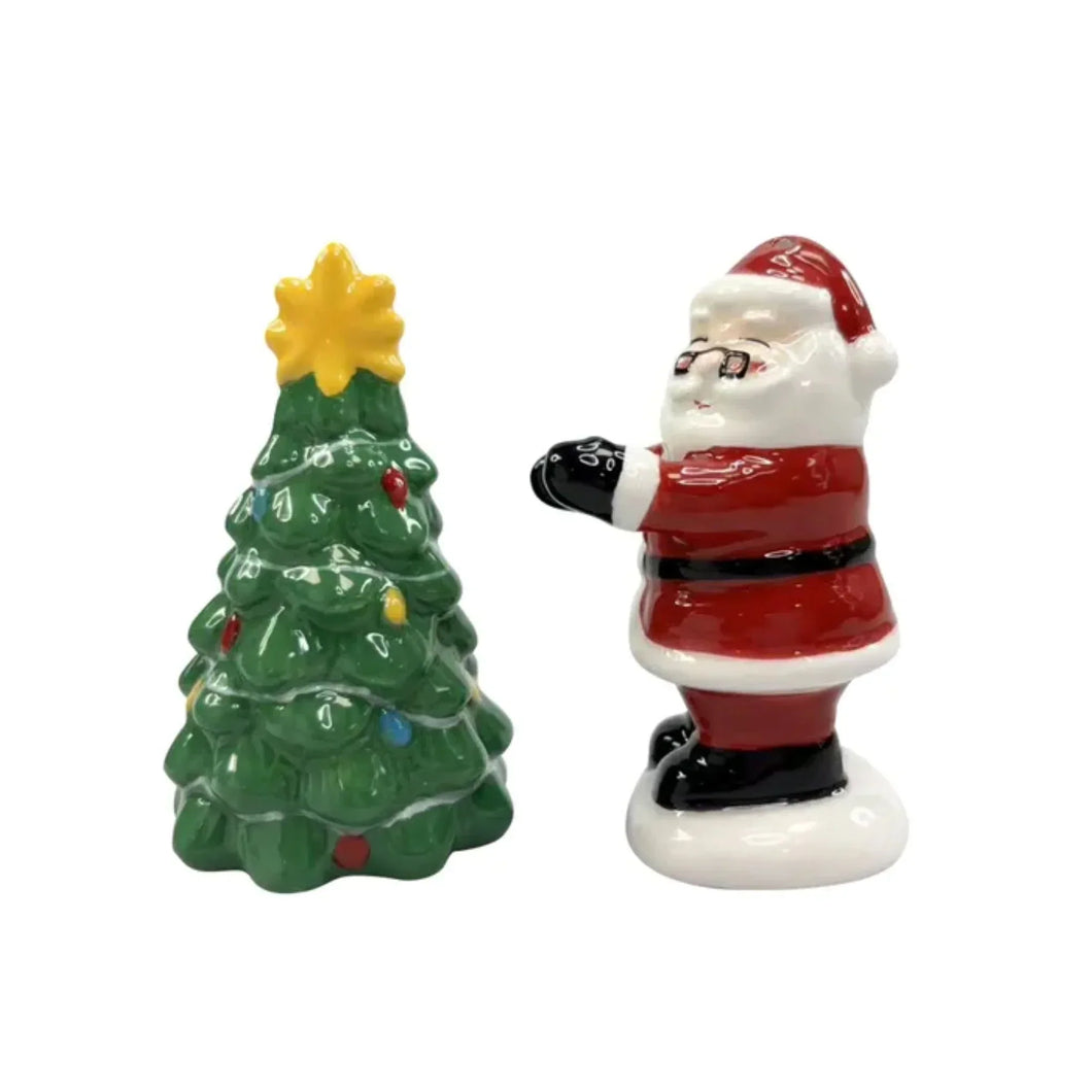 SANTA & TREE SALT&PEPPER SHAKER SET