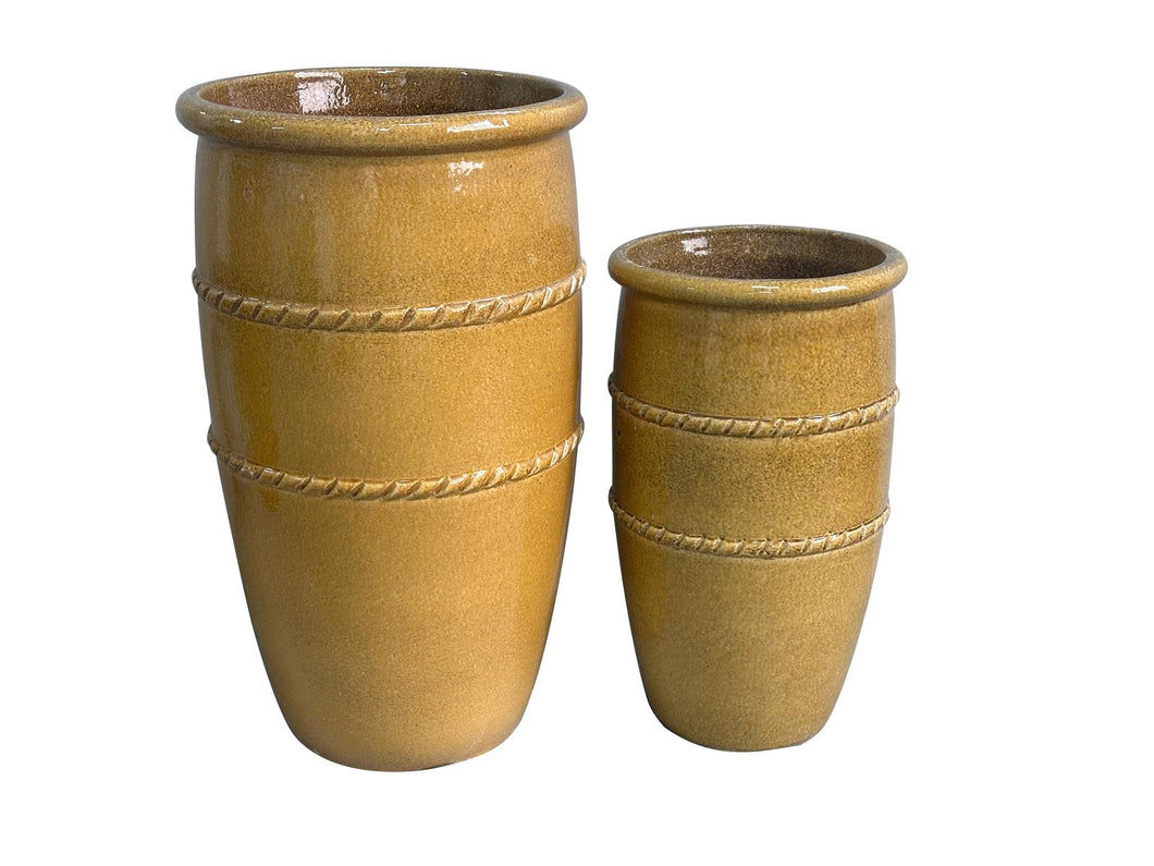 THEA POT - MUSTARD - Sydney's Plant Market CERAMIC 