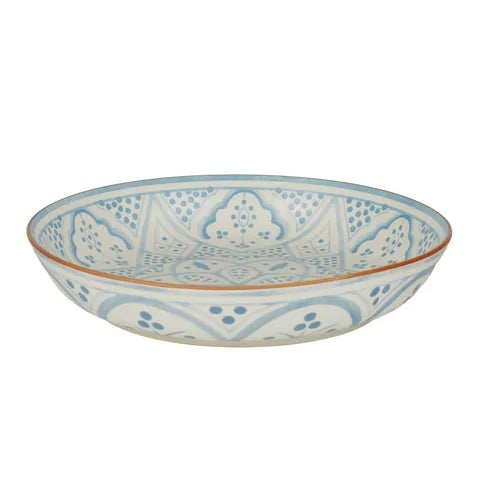 ALEAH CERAMIC SHALLOW BOWL 32X6CM BLUE Sydney's Plant Market