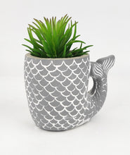 Load image into Gallery viewer, ARIEL MERMAID TAIL PLANTER BLUE SMALL
