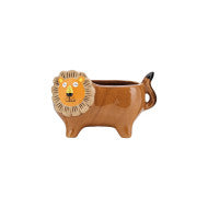 BROWN LION POT