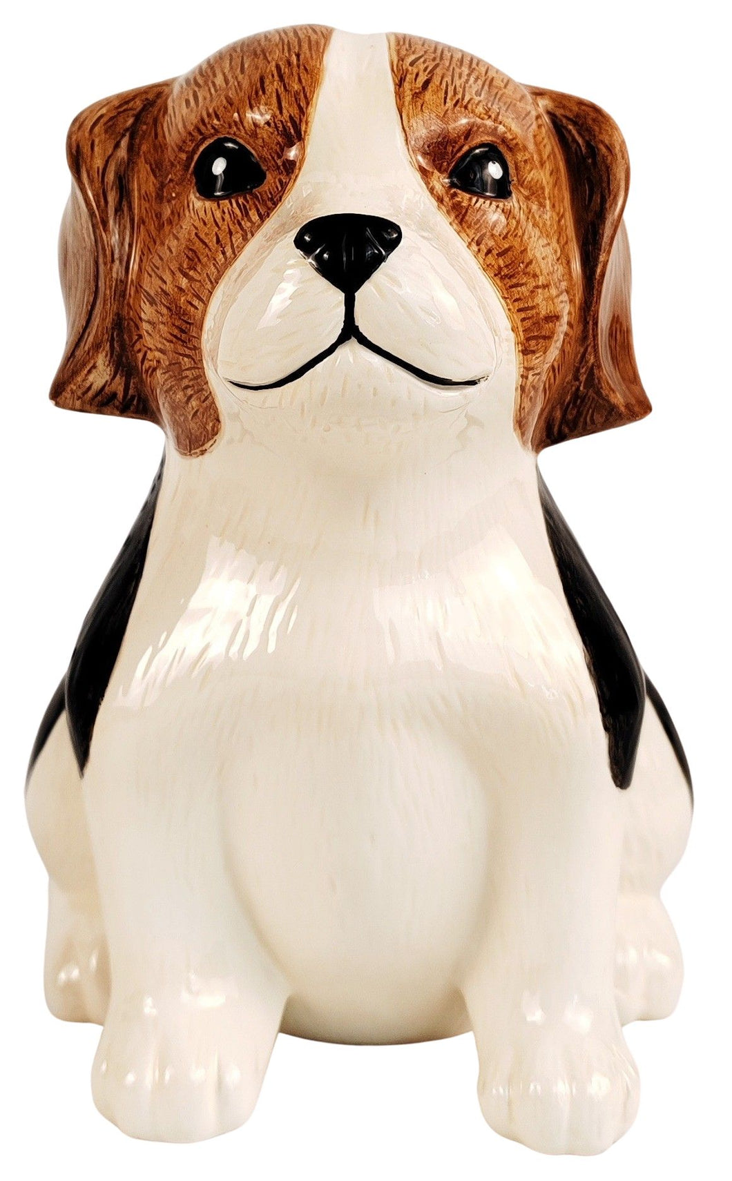 Cute Beagle Planter White & Brown 19.5cm