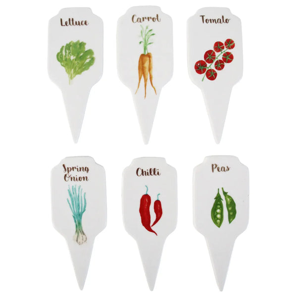 VEGETABLE GARDEN CERAMIC STAKES