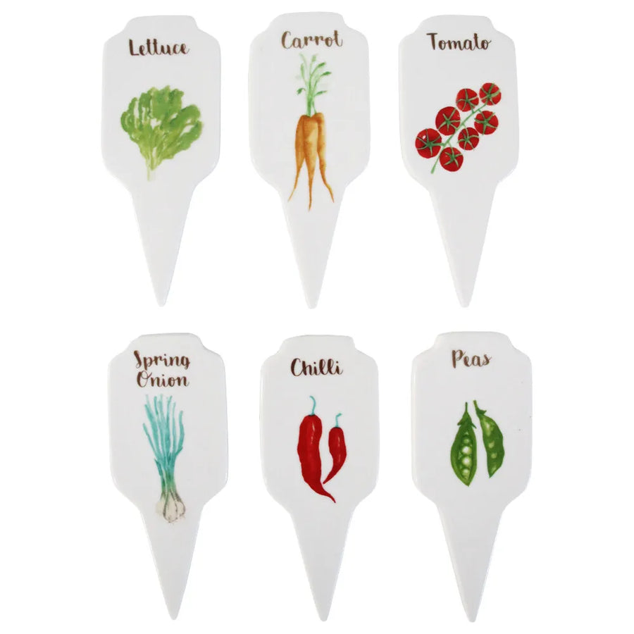 VEGETABLE GARDEN CERAMIC STAKES
