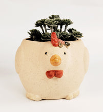 Load image into Gallery viewer, Chicken with Flower Planter Sand 11cm H11x12.5x16cm
