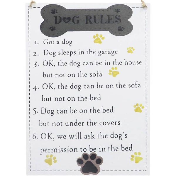 DOGS RULE SIGN Sydney's Plant Market