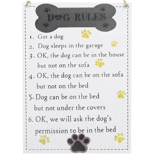 DOGS RULE SIGN Sydney's Plant Market