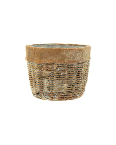 WICKER PATTERN POT