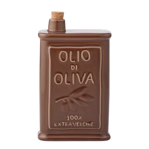 OLIO CERAMIC OIL BOTTLE12X6X22CM COCOA