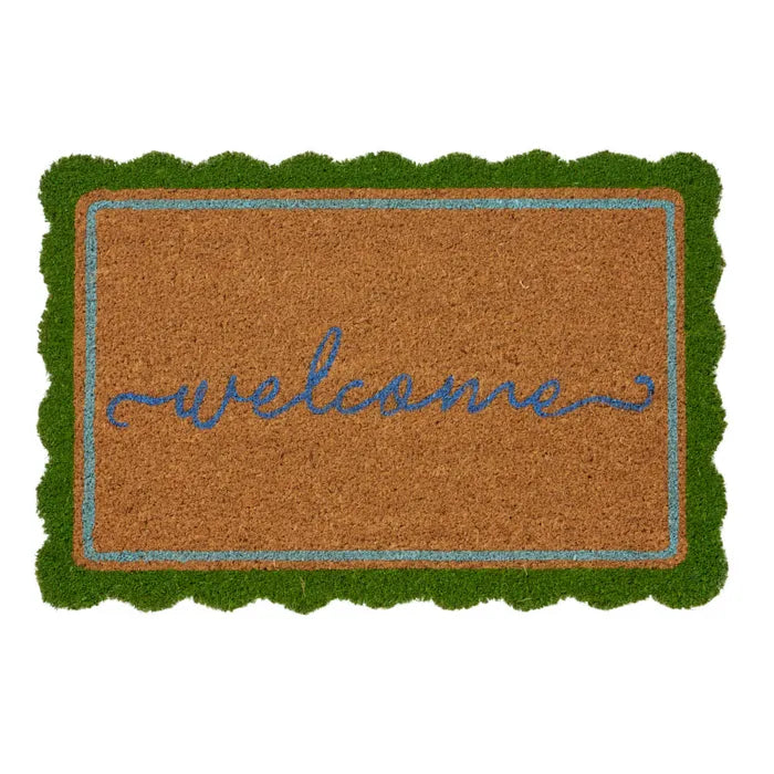 WIGGLY WELCOME PVC BACK COIR MAT 40X60CM