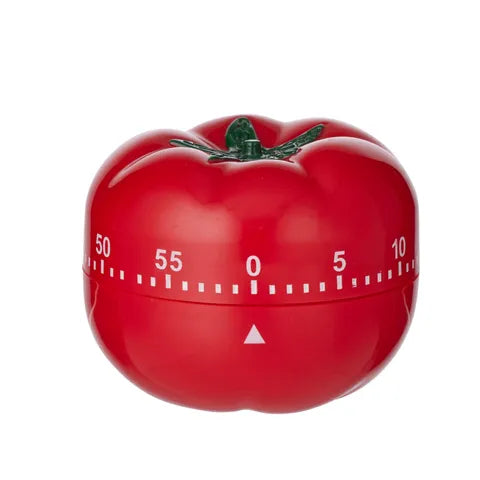 POMODORO PLASTIC 60MIN TIMER 7X5.5CM RED