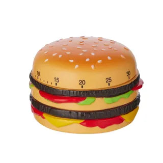 BURGER PLASTIC 60MIN TIMER 8.5X5.5CM