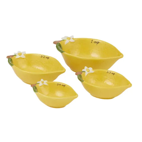 LIMONE S/4 CER M'CUPS 15.5X10X6CM YELLOW