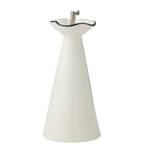 WINSLOW CER OIL BOTTLE 10X20CM IVORY/BLK