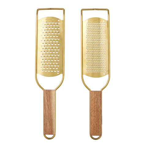 BARKER GRATER 30X7X2CM GOLD/NAT 2 ASST