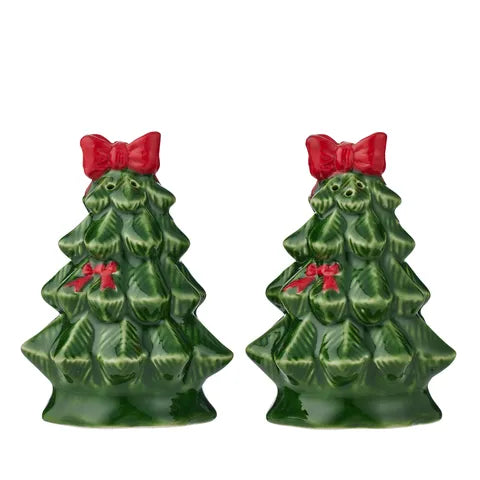 HOLLY XMAS TREE S&P SHAKER SET