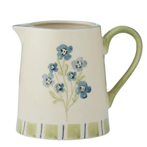 OLGA CERAMIC JUG 18.5X15.5CM BLUE/OLIVE