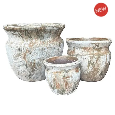 DORADA BELL ANTIQUE GREEN PLANTER