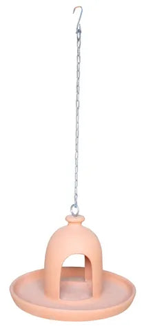 TERRACOTTA BIRD HOUSE FEEDER