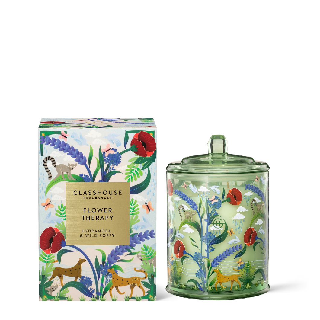 GLASSHOUSE FRAGRANCE CANDLE FLOWER THERAPY  *LIMITED EDITION