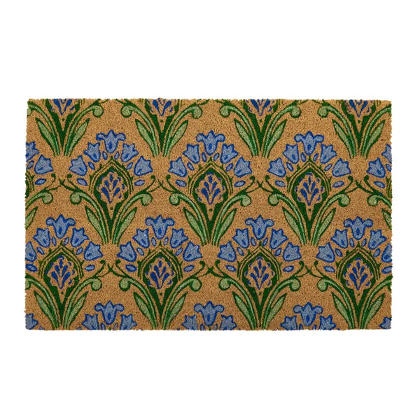PHEOBE PVC BACK COIR MAT 50X80CM BL/GN