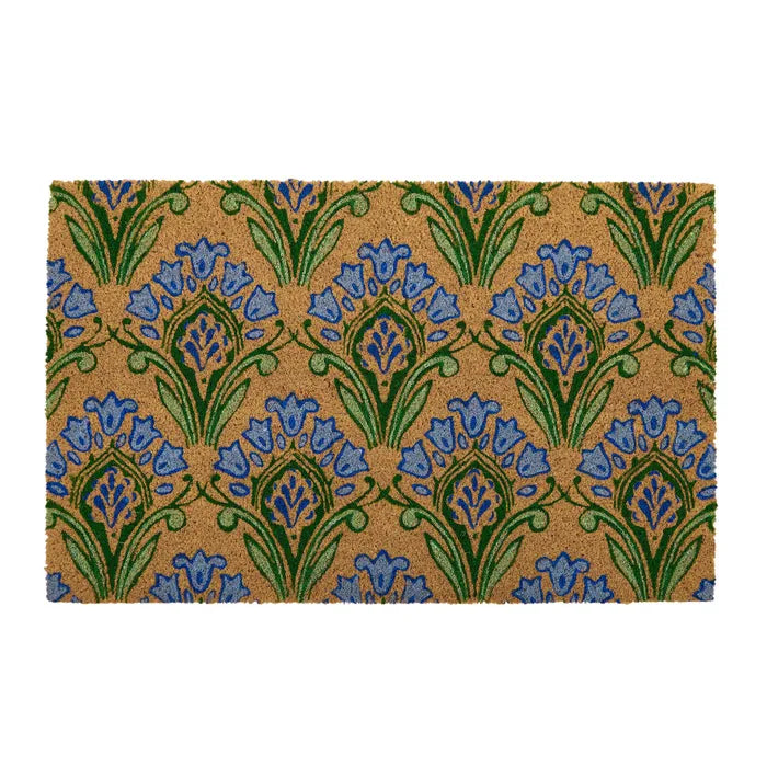 PHEOBE PVC BACK COIR MAT 50X80CM BL/GN