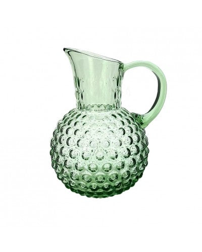 GLASS JUG W/DOTS GREEN Sydney's Plant Market