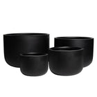 GYMEA BLACK TUB LARGE POT
