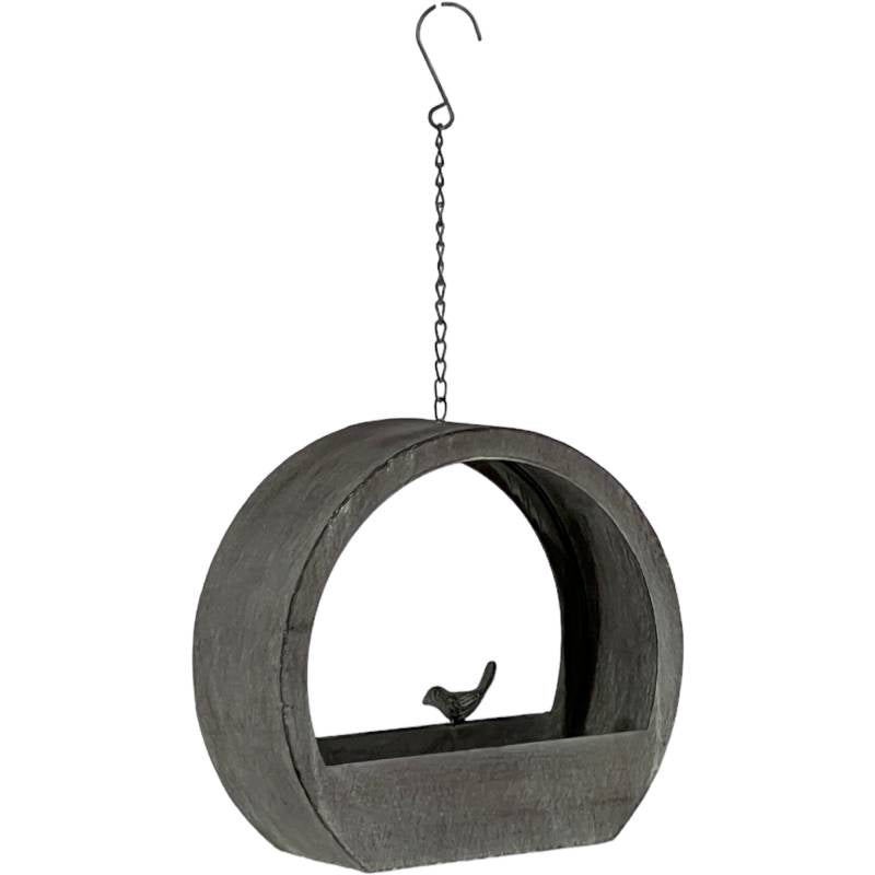 HANGING PLANTER/BIRD FEEDER WITH BIRD