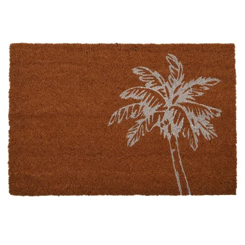 SIESTA PVC BACK COIR MAT 40X60CM NAT/WHT Sydney's Plant Market