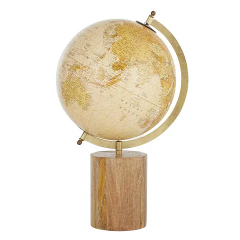 COLUMBUS WORLD GLOBE ON STAND 26X28X47CM Sydney's Plant Market