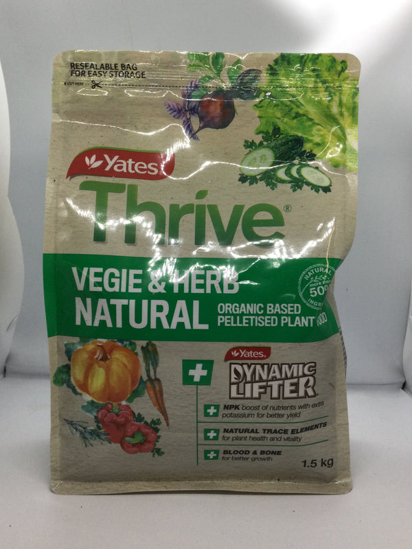 YATES THRIVE NATURAL VEG & HERB PELLETS Sydney's Plant Market